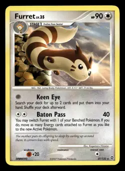 Furret 27/132 Rare Secret Wonders Pokemon LP - Image 1