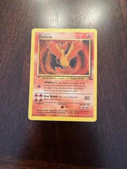 Vintage Pokemon - Moltres 27/62 - Fossil - Non Holo - LP/NM - Image 1