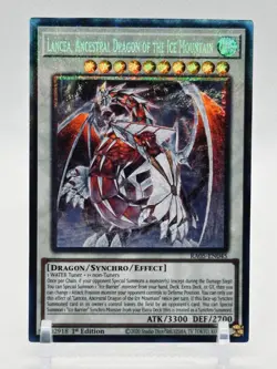 Yugioh - Lancea, Ancestral Dragon of the Ice Mountain Ultimate Rare RA05-EN045 - Image 1