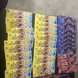 (27) One Piece Sleeved Booster Packs OP-15, OP-14, OB-3 Heroines, Kami, Azure - Image 3