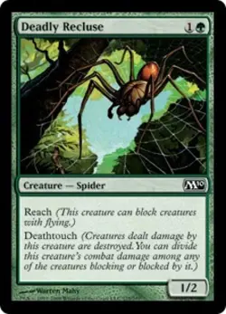 Deadly Recluse - Medium Play MTG Magic 2010 Core Set - Image 1