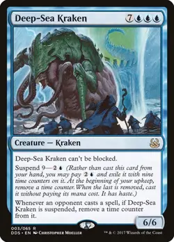MTG - Deep-Sea Kraken - Duel Decks: Mind vs. Might - X1 - (MP) - - Image 1