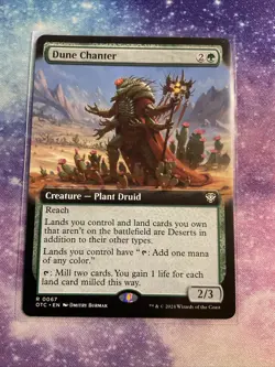 MTG Borderless Commander: Outlaws of Thunder Junction OTC Dune Chanter MINT - Image 1