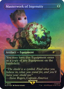 Masterwork of Ingenuity Foil Marvel Secret Lair NM MTG - Image 1