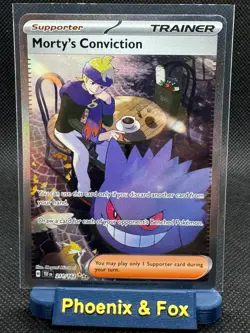 Morty's Conviction 211/162 Temporal Forces Holo NM Pokemon - Image 1