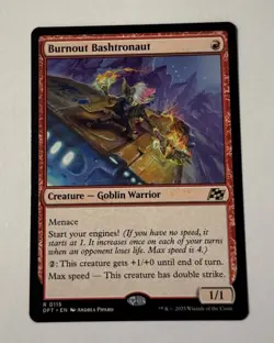 MTG Burnout Bashtronaut - Aetherdrift NM - Image 1