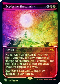 Mint/Near-Mint, English - 1 x MTG Explosive Singularity - Foil-Etched Kamigawa: - Image 1