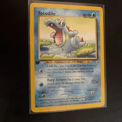 Pokemon TCG 1st Edition Totodile 81/111 - Neo Genesis Common Vintage WOTC 2000 - Image 1