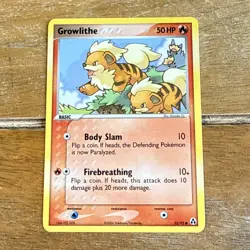 Growlithe 55/92 Common Legend Maker Pokemon TCG card NM - Image 1
