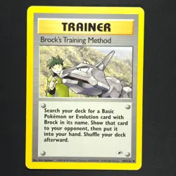 Brock's Training Method 106/132 - Gym Heroes - Pokemon Card - Image 1