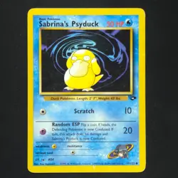 Sabrina's Psyduck 99/132 - Gym Challenge - Pokemon Card - Image 3