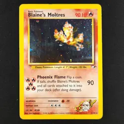 Blaine's Moltres 1/132 - Gym Heroes - Pokemon Card - Image 1