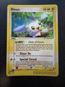 Pokemon TCG Minun 7/97 Reverse Holo *LIGHTLY PLAYED* - Image 1