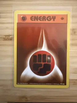 Pokemon Fighting Energy 97/102 1st Edition Shadowless Base - Image 1