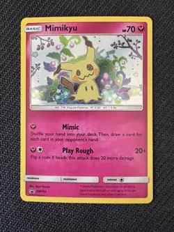 The Pokemon Company Mimikyu SM163 Sun & Moon Promo Holo Basic 70 HP 2019 - Image 1