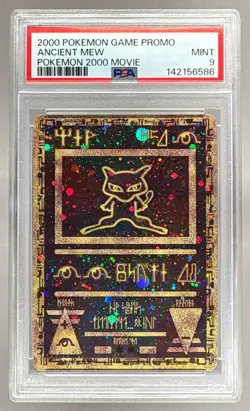 2000 Pokemon Movie Promo Ancient Mew PSA 9 142156586 - Image 1