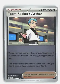Team Rocket's Archer 201/217 ME: Ascended Heroes Pokemon Reverse Holo NM - Image 1