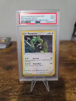 Pokemon PSA 9 MINT Rayquaza #029 Sea And Sky Black Star Promo - Image 1