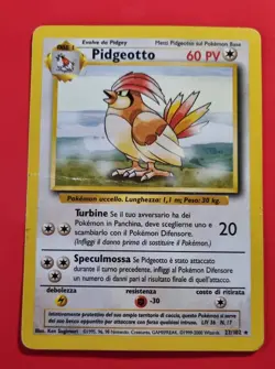 Pidgeotto -Base Set #22- Italian - carte Pokemon vintage rare - Image 1
