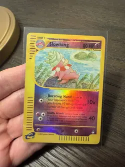Slowking 34/147 Aquapolis Reverse Holo Rare Pokemon WOTC - LP - Image 1