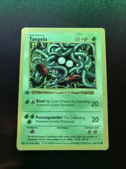 Pokemon TCG - Tangela - 1st Edition Shadowless - 66/102 - NM/LP - Image 1