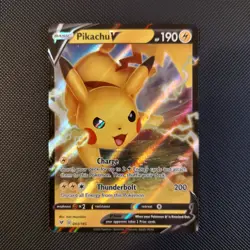 Pikachu V 043/185 Holo V Rare Vivid Voltage Pokemon Holo Near Mint - Image 1