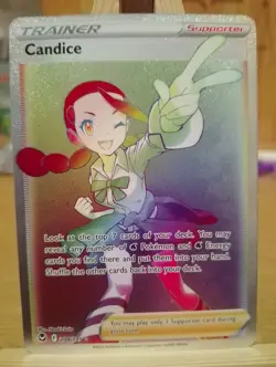 Pokemon TCG Candice Silver Tempest 204/195 Holo Secret Rare - Image 1
