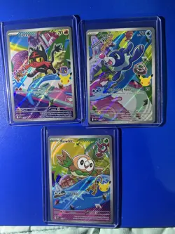 GEN 7 Alolan Pokemon TCG First Partner Illustration Collection Series 1 Set - NM - Image 2