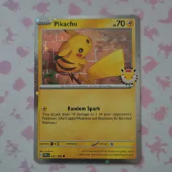Pokemon Pikachu Day 2024 051/162 Promo Stamped Holo Basic 70HP Random Spark - Image 1