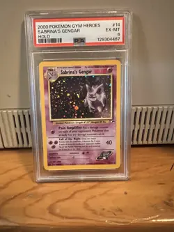 Pokemon TCG Sabrina's Gengar Holo Rare 14/132 PSA 6 - Image 2