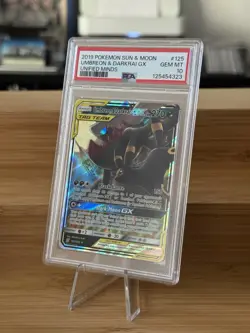 2019 Umbreon & Darkrai GX - 125/236 Unified Minds - Pokemon - PSA 10 - Image 1