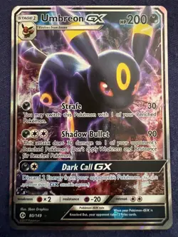 Umbreon GX - 80/149 - SM Base Set - Holo - Ultra Rare - Pokemon - Image 1