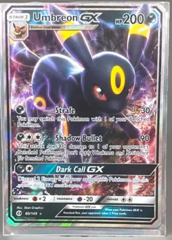 Umbreon GX - 80/149 - SM Base Set - Holo - Ultra Rare - Pokemon - Image 2