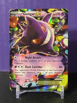 Gengar EX 34/119 - 2014 XY Phantom Forces - Ultra Rare Holo Pokemon LP/NM - Image 1