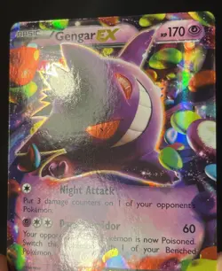 Gengar EX 34/119 - 2014 XY Phantom Forces - Ultra Rare Holo Pokemon LP/NM - Image 4