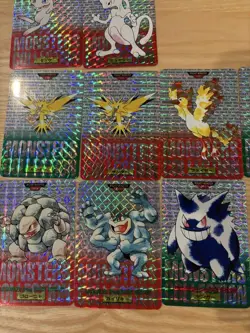 Pokemon Carddass Shiny Set of 11 Bandai Japan Anime Collection Rare character - Image 3