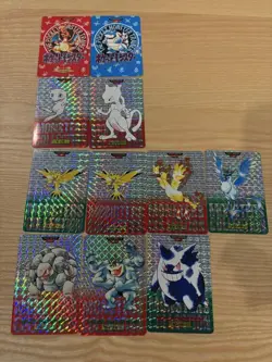 Pokemon Carddass Shiny Set of 11 Bandai Japan Anime Collection Rare character - Image 5