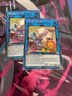 YUGIOH - CROSS SHEEP X2 - SECRET RARE - MP21 - NM - 1ST ED - Image 1