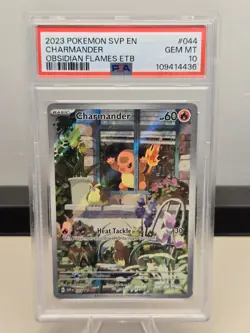 2023 POKEMON SVP EN-SV BLACK STAR PROMO #044 CHARMANDER PSA 10 - Image 1