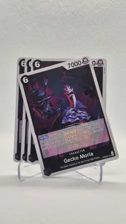 3 x One Piece Card Game- Gecko Moria PRB02-013 rare English - Image 1