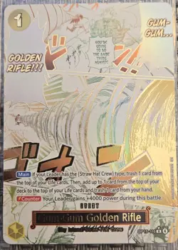 ONE PIECE CCG OP15-116 GUM-GUM GOLDEN RIFLE MANGA ALT ART KAMI'S ISLAND OP15 - Image 3