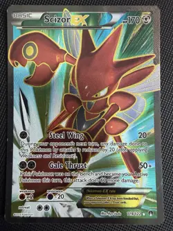 Scizor EX 119/122 Full Art Ultra Rare XY BREAKpoint Pokemon LP/NM - Image 1