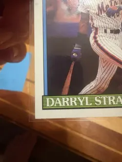 1991 Topps Desert Shield #402 Mets Darryl Strawberry All-Star - Image 5
