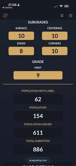 Pokemon TCG Pikachu Yu Nagaba Promo Card 208/S-p Japanese Edition Ace 9 - Image 3