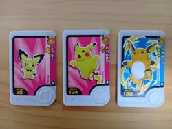 Pichu Pikachu Raichu Mezastar Frienda Pokemon Card Japanese Pick Tag - Image 1