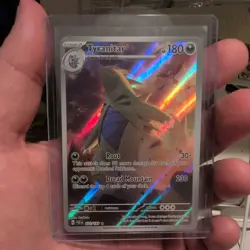 Pokemon TCG Scarlet & Violet Paldea Evolved Tyranitar Holo Card 222/193 Full Art - Image 1