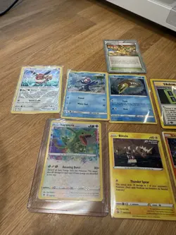 Pokemon TCG Lot of 11 Mixed Card Set, Rayquaza Amazing Rare NM, Random Promos - Image 1
