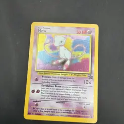 Pokemon Mew #9 Holo Black Star Promo WOTC 2000 Vintage TCG Card Mp - Image 1
