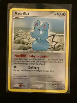 Pokemon Card Azurill 69/130 Diamond & Pearl - Image 1