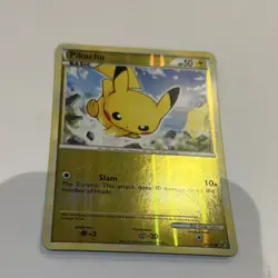 Pokemon Pikachu 61/90 Undaunted Reverse Holo Common Basic 2010 TCG Card - LP - Image 2